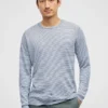 Linen Sweater Tee: Lightweight, Striped Long Sleeve