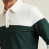 Long Sleeve Stretch Pique Polo
