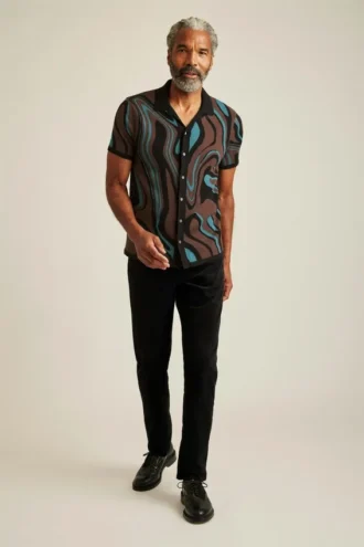 Marble Cabana Sweater Polo