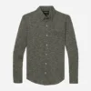 Marled Jersey Button-Down