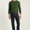 Marled Raglan Crew Neck Sweater