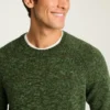 Marled Raglan Crew Neck Sweater
