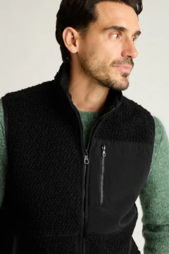 Men’s Fleece Vest by Bonobos | Retro Style with Warm Fleece Comfort