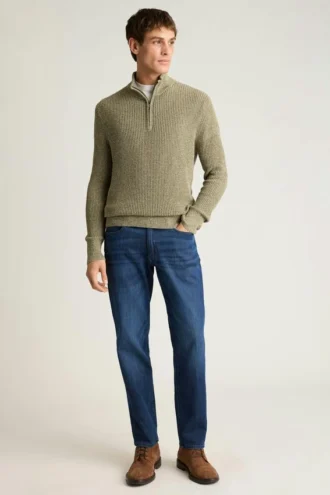 Men’s Quarter Zip Sweater by Bonobos | Italian Linen Cotton Luxury