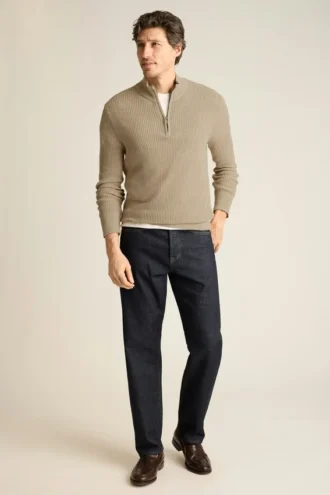 Men’s Quarter Zip Sweater by Bonobos | Italian Linen Cotton Luxury