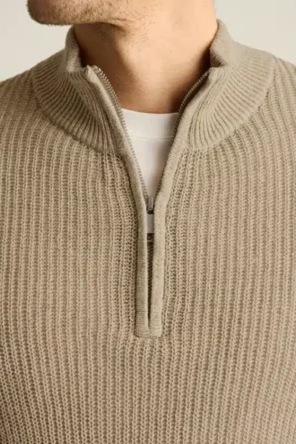 Men’s Quarter Zip Sweater by Bonobos | Italian Linen Cotton Luxury