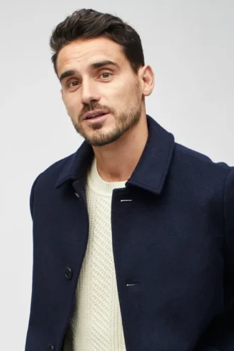 Mens Italian Wool Car Coat