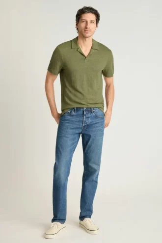 Mens Linen Polo Shirt