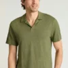 Mens Linen Polo Shirt