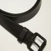 Mens Monochrome Leather Belt