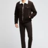 Mens Shearling Cord Jacket