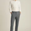 Mens Stretch Wool Dress Pants