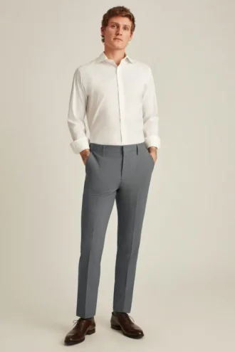 Mens Stretch Wool Dress Pants