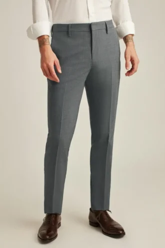 Mens Stretch Wool Dress Pants