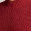 Merino Blend Mock Neck Sweater