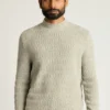 Merino Blend Mock Neck Sweater