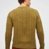 Merino Cable Crew Neck Sweater