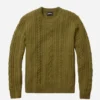 Merino Cable Crew Neck Sweater