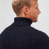 Merino Cable Turtleneck