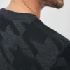 Merino Houndstooth Crew Neck Sweater