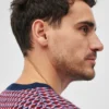 Merino Jacquard Crew Neck Sweater