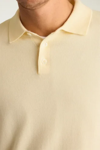 Merino Long Sleeve Sweater Polo