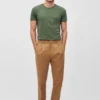 Pleated Stretch Chinos