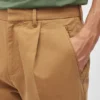 Pleated Stretch Chinos