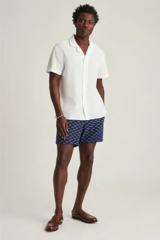 Relaxed Fit Camp Collar Shirt