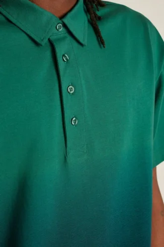 Relaxed Short Sleeve Ombre Polo Fielder