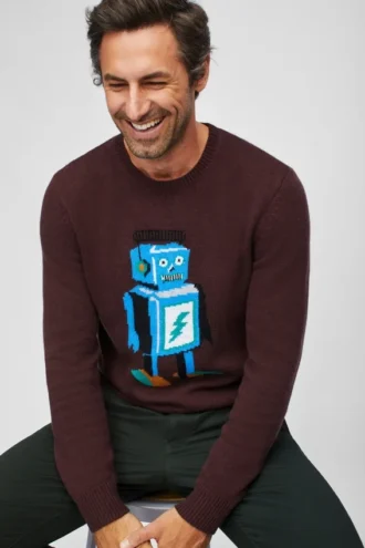 Robot Crew Neck Sweater