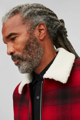 Sherpa Collar Wool Bomber