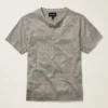 Short Sleeve Linen Henley Shirt