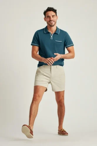 Short Sleeve Sweater Polo