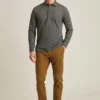 Stretch Pique Long Sleeve Polo