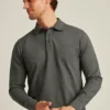 Stretch Pique Long Sleeve Polo