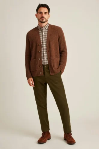 Sueded Italian Cotton Chore Suit Pant