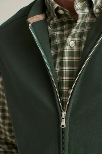 Textured Fleece Vest