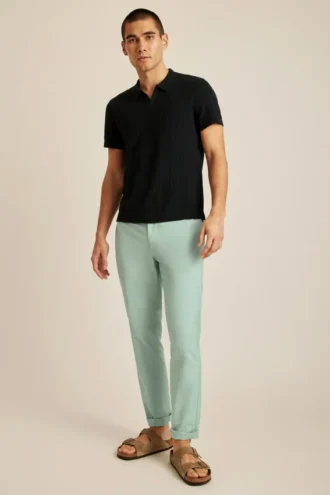 Textured Stripe Sweater Polo