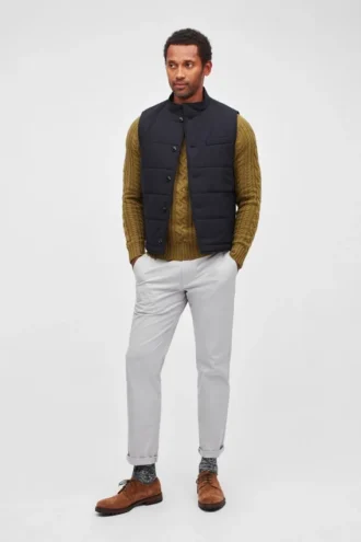 The Quilted Stretch Wool Vest