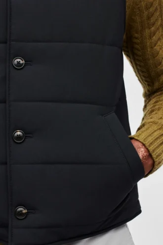 The Quilted Stretch Wool Vest