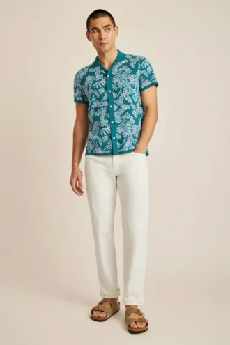 Trippy Floral Cabana Sweater Polo