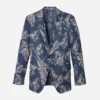 Unconstructed Floral Blazer