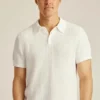 Vertical Stitch Sweater Polo