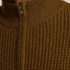 Waffle Full-Zip Sweater