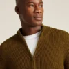 Waffle Full-Zip Sweater