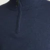 Washable Cotton Cashmere Quarter Zip