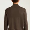 Washable Cotton Cashmere Quarter Zip