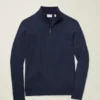 Washable Cotton Cashmere Quarter Zip