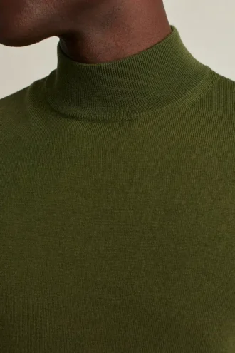Washable Merino Mock Neck Sweater